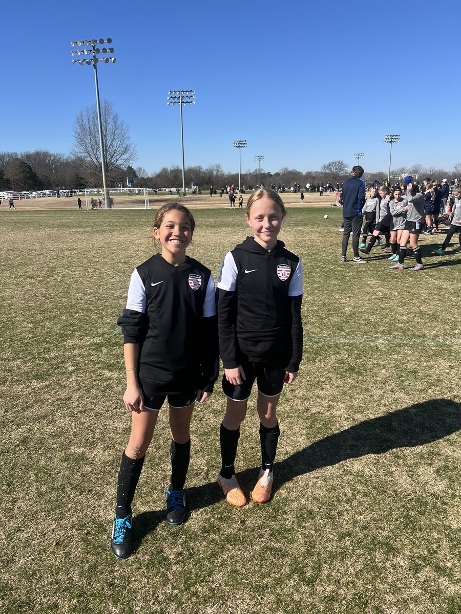NERoots2012G1's tweet photo. These 2 represent @NERootsSC @ElkhornSoccer well at @usysodp  inter regional in Memphis!! @NEBStateSoccer https://t.co/Q7IhpOIjSh