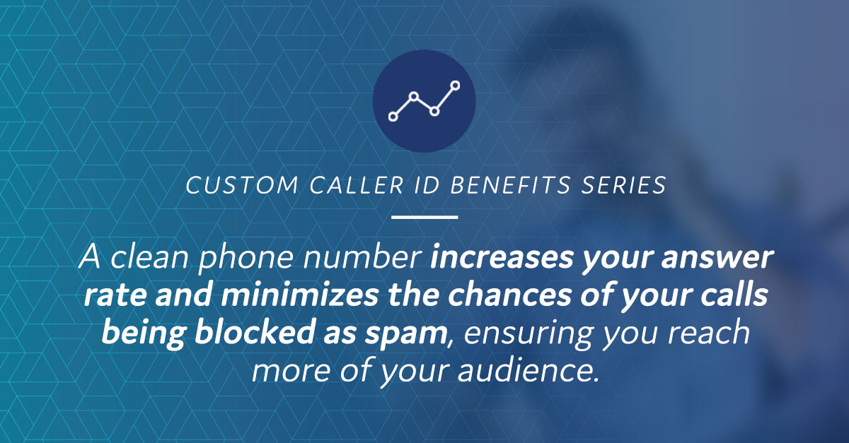 Custom Caller ID Benefits:
A clean phone number increases your answer rate and minimizes the chances of your calls being blocked as spam, ensuring you reach more of your audience.