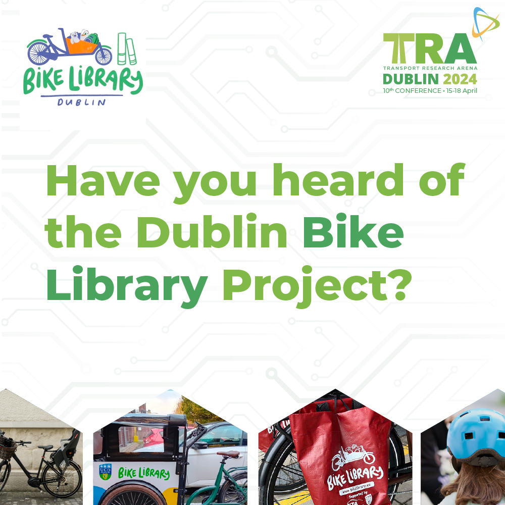 TRA Conference (@tra_conference) on Twitter photo Have you heard of Dublin's Bike Library launched by the NTA and <a href="/ucddublin/">University College Dublin</a>? The project gives families the opportunity to borrow either an e-bike, cargo bike or foldable bike for a set period during the school term at no charge. Have you heard of Dublin's Bike Library launched by the NTA and <a href="/ucddublin/">University College Dublin</a>? The project gives families the opportunity to borrow either an e-bike, cargo bike or foldable bike for a set period during the school term at no charge.