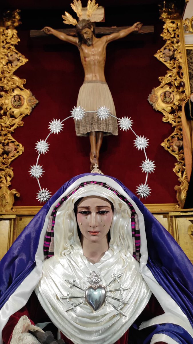 cristodeburgos_'s tweet photo. Nuestra Señora de los Dolores ya se encuentra ataviada de hebrea, para el tiempo de Cuaresma. 

Nuestra Capilla vuelve a la normalidad tras los solemnes cultos realizados al Santísimo Cristo de Burgos. 

#CristodeBurgos #VirgendelosDolores #SSantaChucena #JuevesSanto https://t.co/AnVsz8fRez
