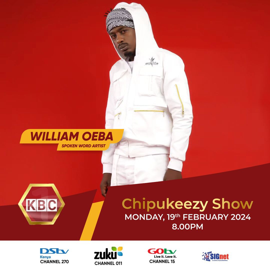 KBCChannel1's tweet photo. Coming Up! #Chipukeezyshow at 8:00PM
Tune in!
Streaming on YouTube, Facebook and Twitter.
#KBCniYetu^EM https://t.co/xbopZ8ttCX