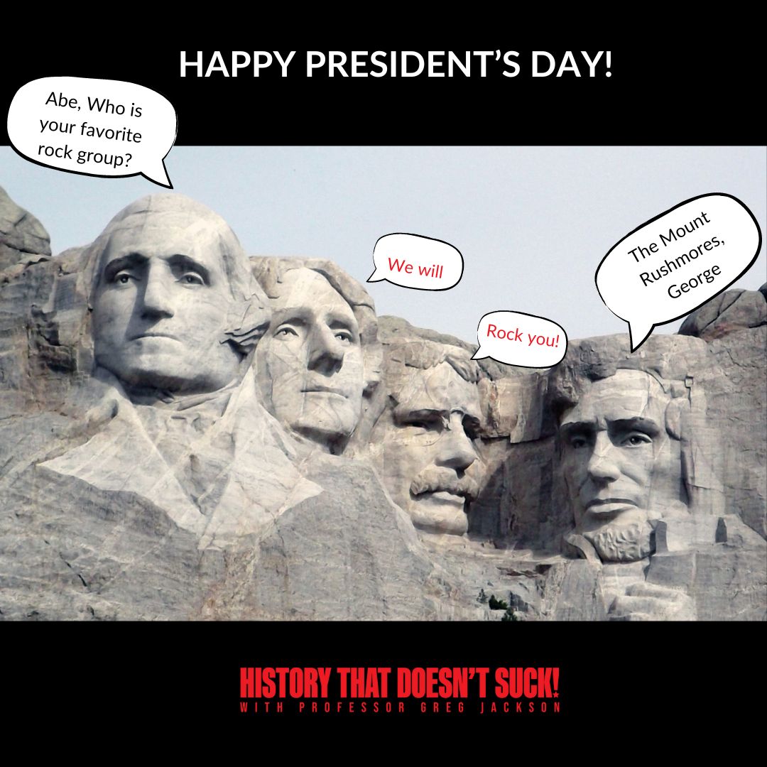 HTDSpod's tweet photo. We had a great time at our live shows over the weekend.  Hope you are enjoying a day off today for President's Day.  If you could add one president to Mount Rushmore who would it be?

#HTDS #HistoryPodcast #AmericanHistory #HistoryProfessor #HistoryTeacher #PresidentsDay https://t.co/NiRalkeNKI