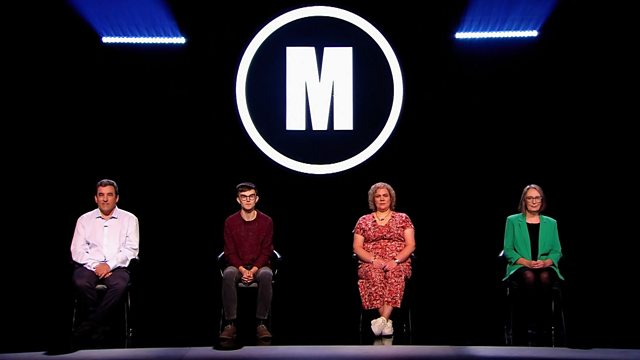 MastermindQuiz's tweet photo. Contenders in tonight's semi-final: Rashid Mumtaz, Richard Brooks, Sarah Thornton &amp; Jane Hill, answering questions on: Charlie Chaplin, The Sydney Harbour Bridge, Happy Valley &amp; @BillieJeanKing. Tune in at 8pm on BBC2. #Mastermind https://t.co/NMCs3iJZXP