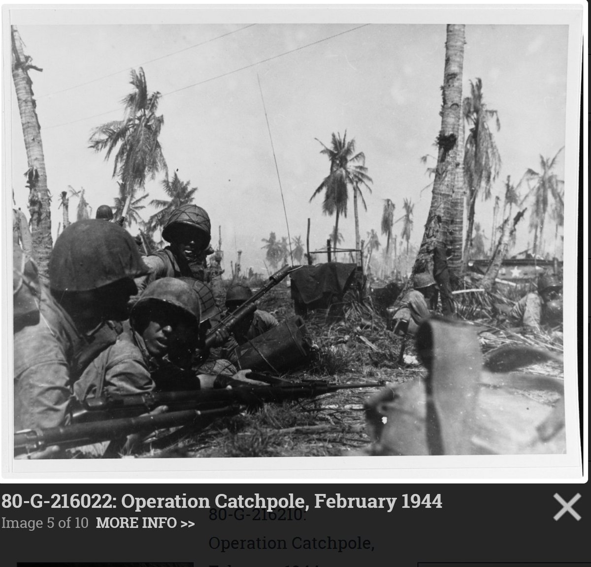 VANDAAG 80 JAAR GELEDEN: 19/02/1944 Amerikaanse infanterie/ mariniers landen op eiland Eniwetok  history.navy.mil/content/histor… ||| Rabaul: kapitein Nakamura Motoos onderzeeër RO-106 vaart uit |||  kapitein Wada Mutsuo's onderzeeër RO-42 keert terug in Truk