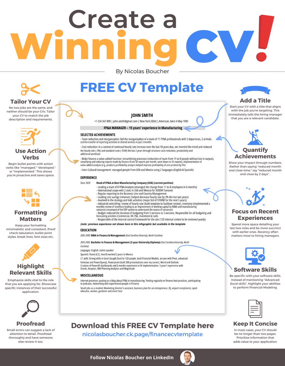 BoucherNicolas's tweet photo. Free CV Template

+ my top 10 CV tips

Here is the link where you can claim it: https://t.co/VfT6FQeN4z https://t.co/LEgDxZim0l