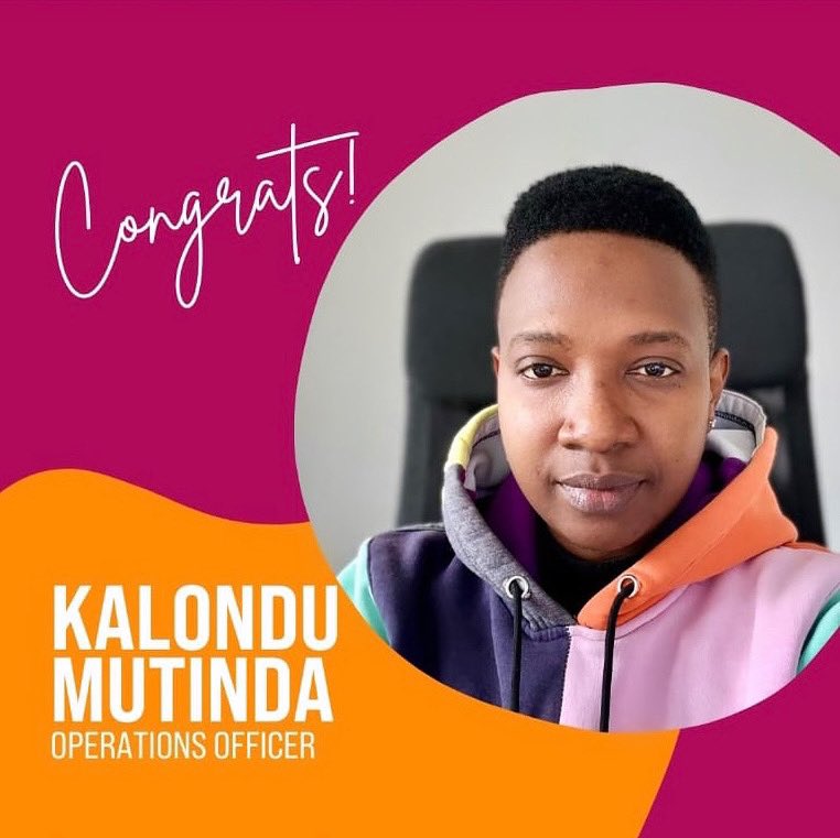Congratulations @kalondu_mutinda on your promotion at TGEU and for being an invaluable board member of Rainbow Women of Kenya ❤️