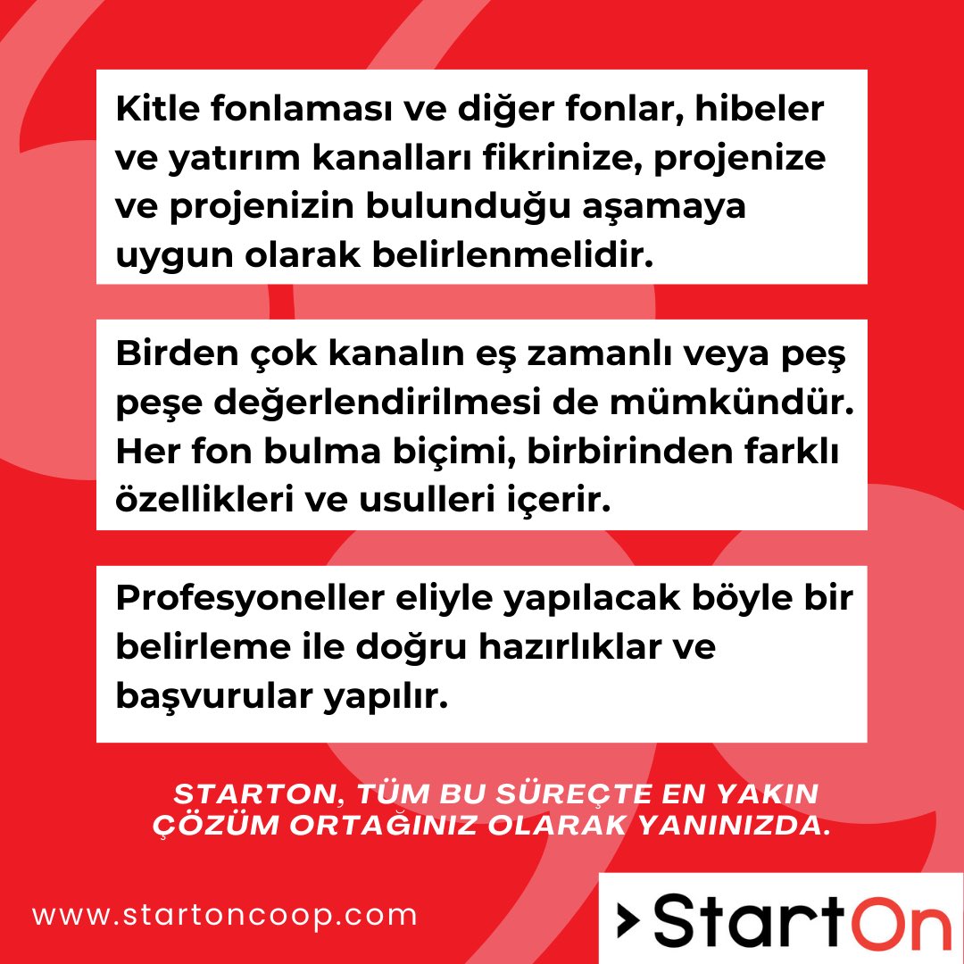 startoncoop's tweet photo. Fon Nasıl ve Nereden Toplanır?

 StartOn, tüm bu süreçte en yakın çözüm ortağınız olarak yanınızda.

.
.

#starton #startoncoop #startup #kitlefonlama #crowdfunding #yatirim #proje #fonbulma https://t.co/wpvXT5fcBp