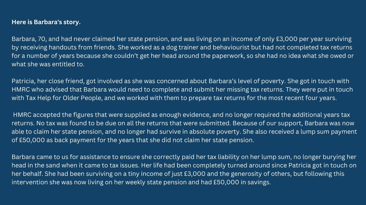 Tax advice can be transformative to people in poverty, easing their financial burden, and in some cases changing their financial situation completely.