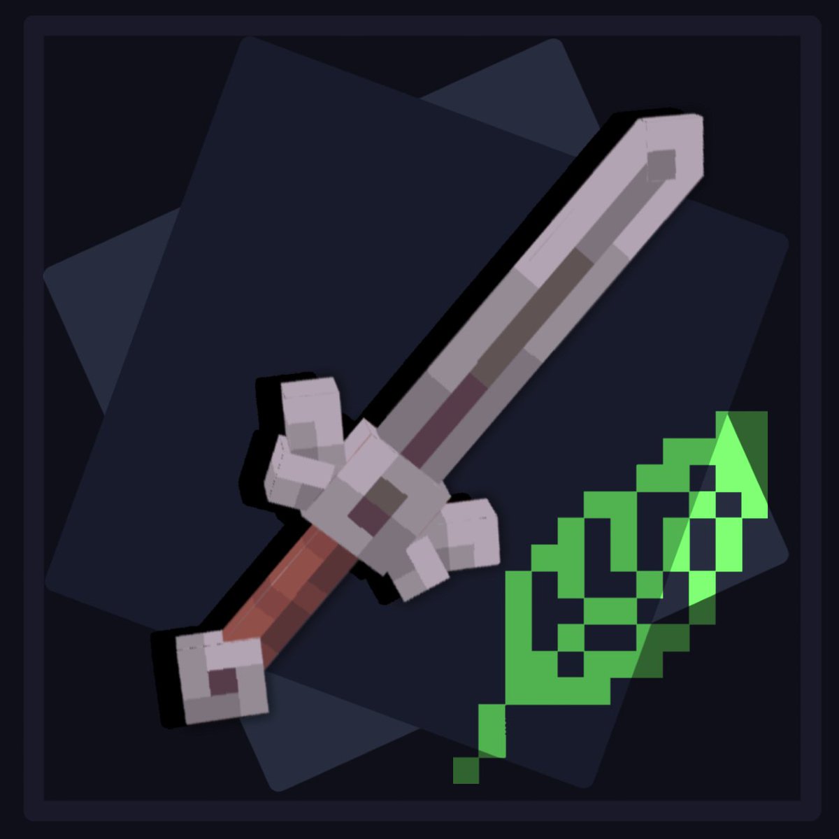 Alpha_marinade's tweet photo. what is this???
😋
#Minecraft #minecraftart #sword #Blockbench  #3d #3dart #lowpoly #texture https://t.co/lBAC1McG7W