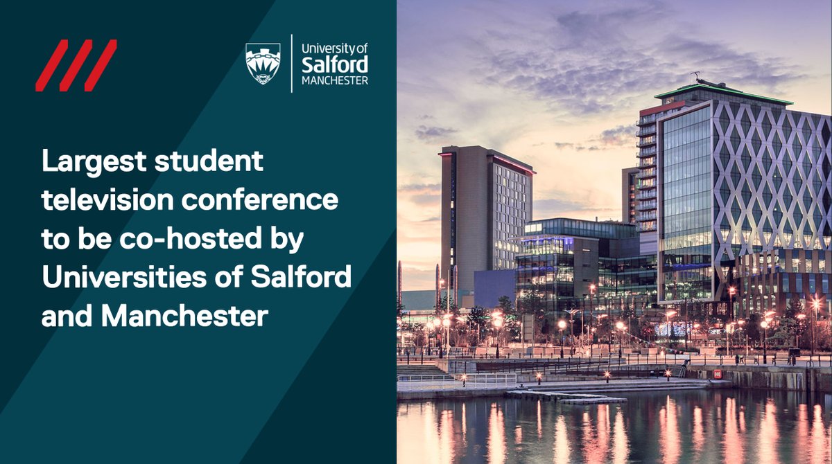 We're joining forces with the University of Manchester’s Fuse TV to welcome the largest student television conference, the National Student Television Awards, this April! 🎥

Find out more details here - salford.ac.uk/news/largest-s… #SalfordUni