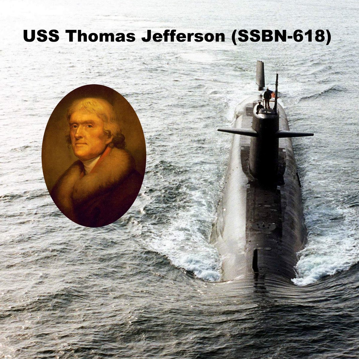 USN_Submariner's tweet photo. The other 11 past boats were #41ForFreedom boomers.

🇺🇸#PresidentsDay Submarines ￼

USS George Washington (SSBN-598)
George Washington-class 
(1959–1985)

USS John Adams (SSBN-620)
Lafayette-class
(1964–1989)

USS Thomas Jefferson (SSBN-618)
Ethan Allen-class
(1963–1986) https://t.co/EC69sa4OpZ