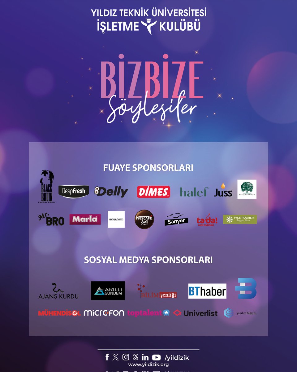 Birbirinden başarılı konukları, renkli fuaye alanı ve sponsorları ile BizBize Söyleşiler, 20 Şubat’ta Davutpaşa Kongre ve Kültür Merkezi’nde!