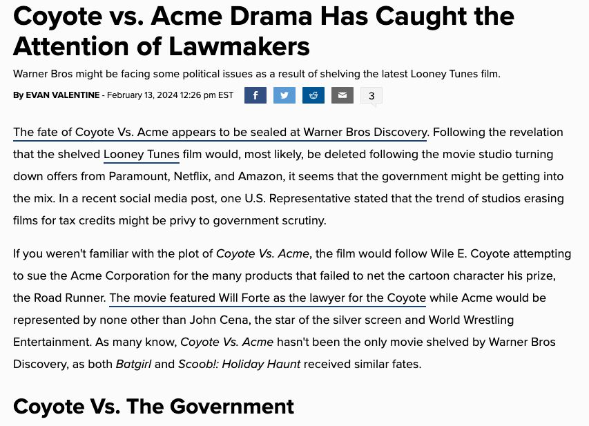 gabe_swarr's tweet photo. I'm glad there might be some kind of legal repercussions for this kind of behavior . It's obvious that the people making these decisions have NEVER MADE ANYTHING THEMSELVES-- and sorry, no, overseeing or supporting a creative is not MAKING something. (cont.) #animation https://t.co/oSws8eXZvP
