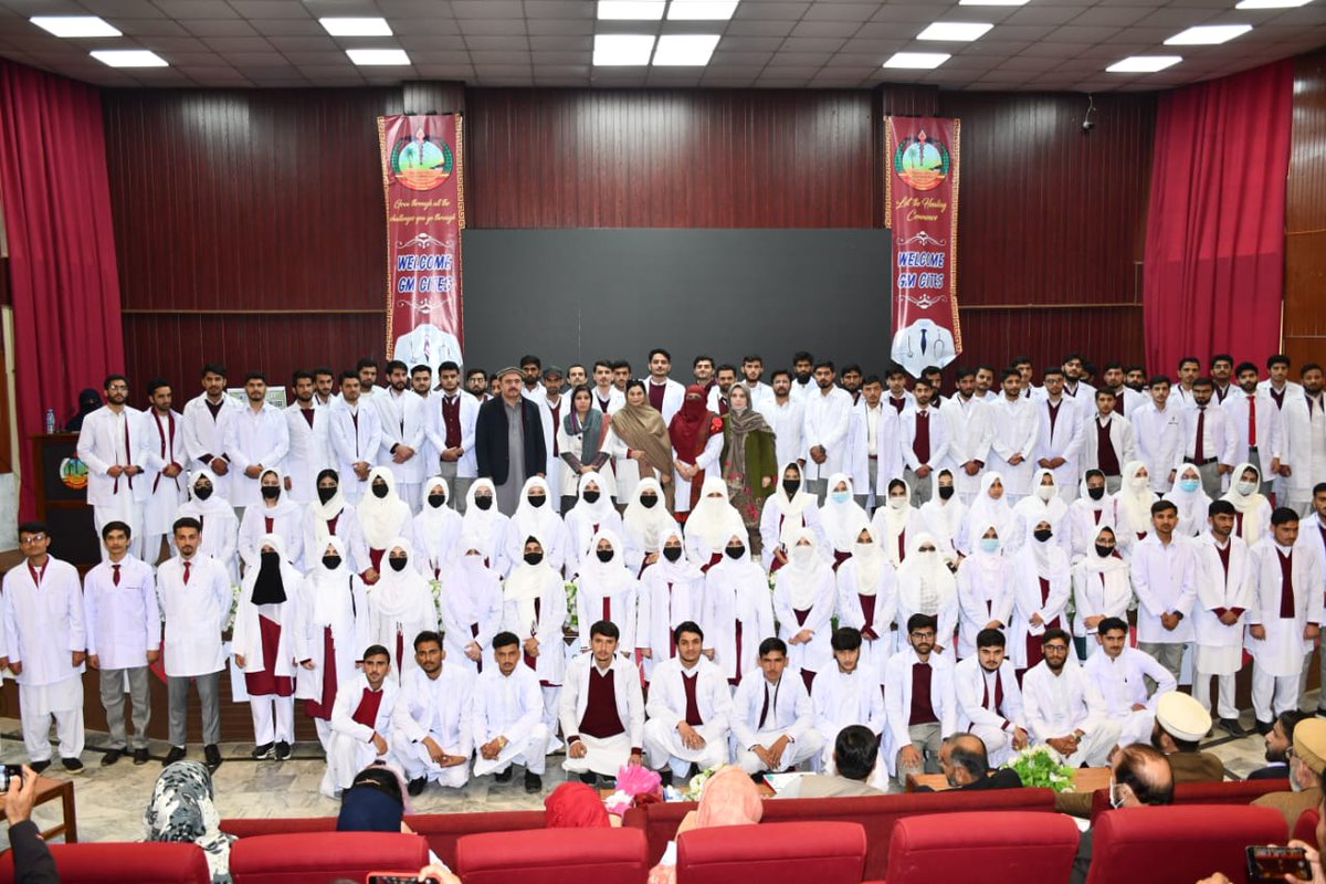 GomalCollege1's tweet photo. White Coat Ceremony MBBS (Batch 29) 2024 GMC.
#GomalMedicalCollege https://t.co/skuL59fk3a