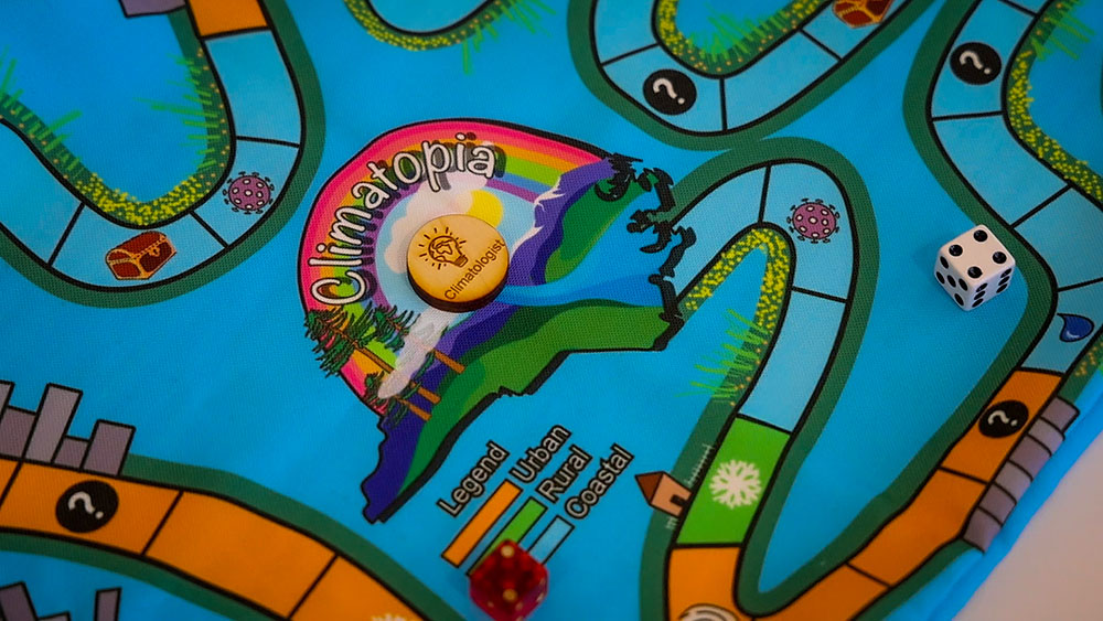 “Climatopia” is a fabric-based board game that educates players about how to be more resilient in the face of climate change that was born out of Rachel Willis’ (FFP ’00, ’14) course in @AMST_UNC. @UNCResearch go.unc.edu/Bn57Z