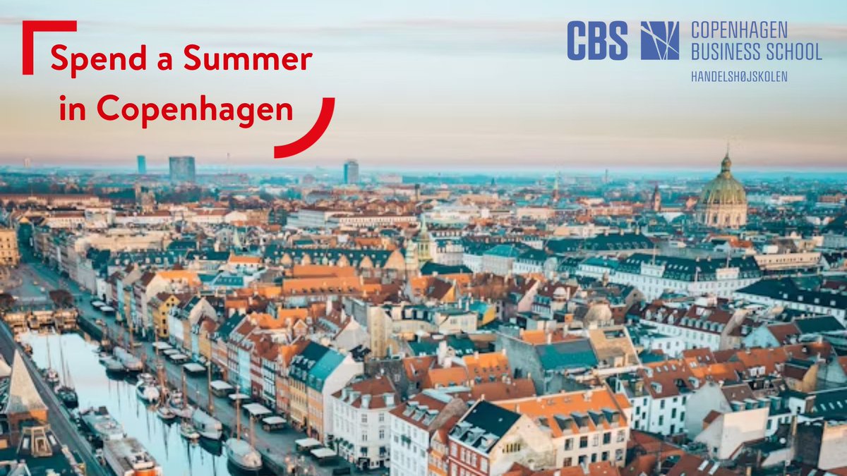 Would you like to spend a summer in Copenhagen?
We are offering 5 Level 1 Undergraduate students the opportunity to attend a 3-week course at <a href="/CBScph/">Copenhagen Business School</a> Summer University 2024 Programme.
Secure your funded place now: bitly.ws/3dzaX
Applications close Thursday 29 February.