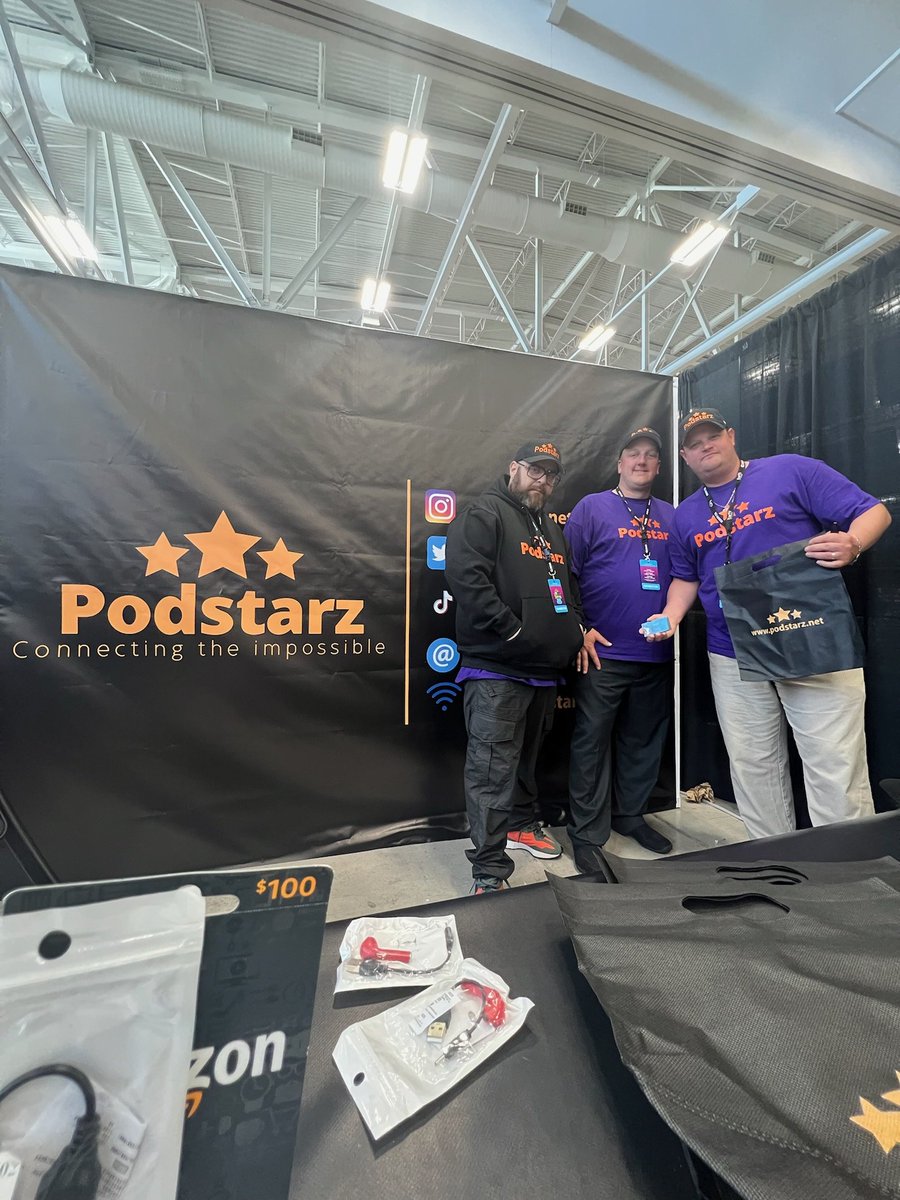 The <a href="/PodstarzTeam/">Podstarz</a> couldn't be more excited for <a href="/PodCampToronto/">PodCampToronto</a> , we already have some amazing people ready to have a chat ❤️❤️🎙️ 
<a href="/CanPodAwards/">The Canadian Podcast Awards</a> ✅
<a href="/BlackCanadianCC/">Black Canadian Creators</a> ✅
<a href="/derekvampyrslyr/">The Truth or Derek Podcast</a> ✅
<a href="/TheRealDimitriC/">Dimitri</a> ✅
And lots more..... Come find us, we'll be there all weekend, @jalanktree