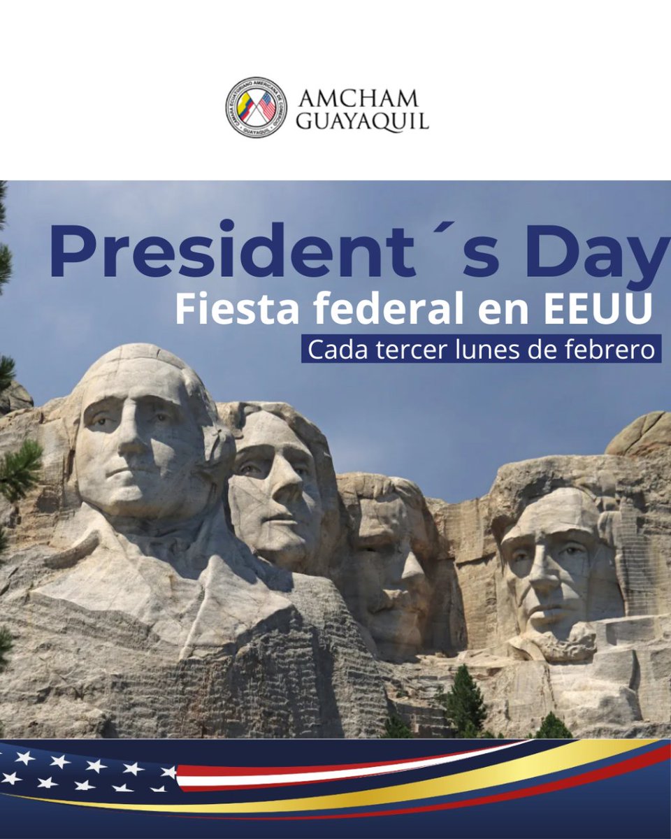 🎩🇺🇸 ¡President´s Day! 🇺🇸🎩
Este 3er. lunes de febrero, nos unimos a la celebración del Día de los Presidentes, un tributo a la memoria de George Washington y Abraham Lincoln, así como a todos los hombres y mujeres que han ocupado la presidencia de #eeuu.
@chairamchamgye