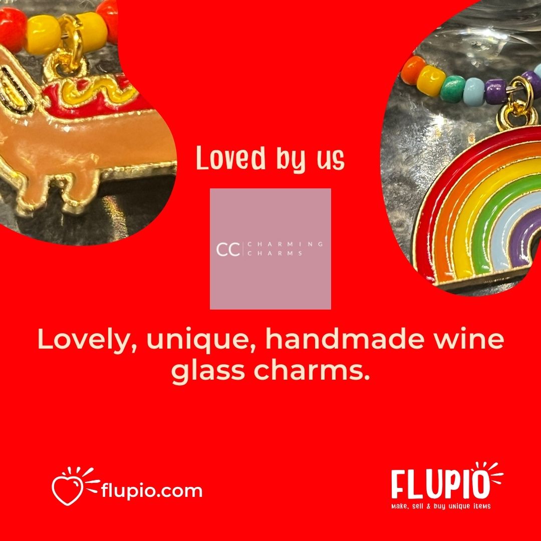 🍷Check out Charming Charms!, Lovely, unique, handmade wine glass charms.! 

Visit ➡️ 🔗 flupio.com/shops/charming…
#sellonline #freetojoin #marketplace #loveshopping #Charms #GiftIdeas #WineGlassCharms