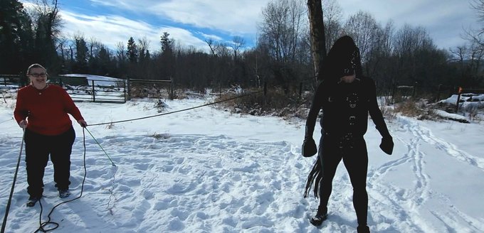 Fun in the snow this weekend. It's been a few months since we've been able to get out and do anything<a href="/tag/leather"class="tags"><span>#leather</span></a><a href="/tag/training"class="tags"><span>#training</span></a><a href="/tag/bdsm"class="tags"><span>#bdsm</span></a><a href="/tag/mask"class="tags"><span>#mask</span></a><a href="/tag/porn"class="tags"><span>#porn</span></a><a href="/tag/horse"class="tags"><span>#horse</span></a><a href="/tag/bondage"class="tags"><span>#bondage</span></a>