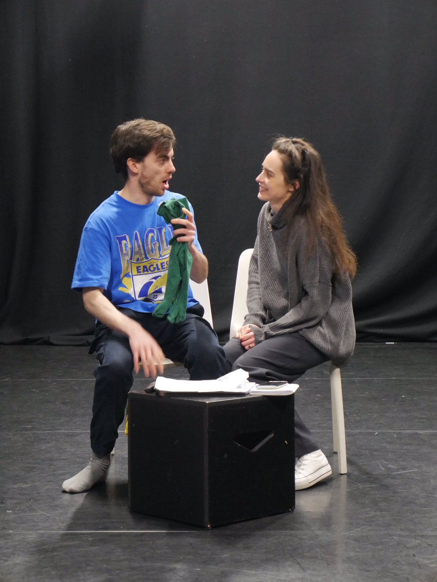 CITheatre's tweet photo. Rehearsal shots for Matryoshka 🪆🧪🍼

A privilege to be working with @JoeMattyActor and Laura Turner on this show about getting everything you ever wanted, even if society isn’t ready for it!

Thursday, February 22nd
19:30
@theatre503 

https://t.co/eStgDfxcrP https://t.co/FPFt36PLX8