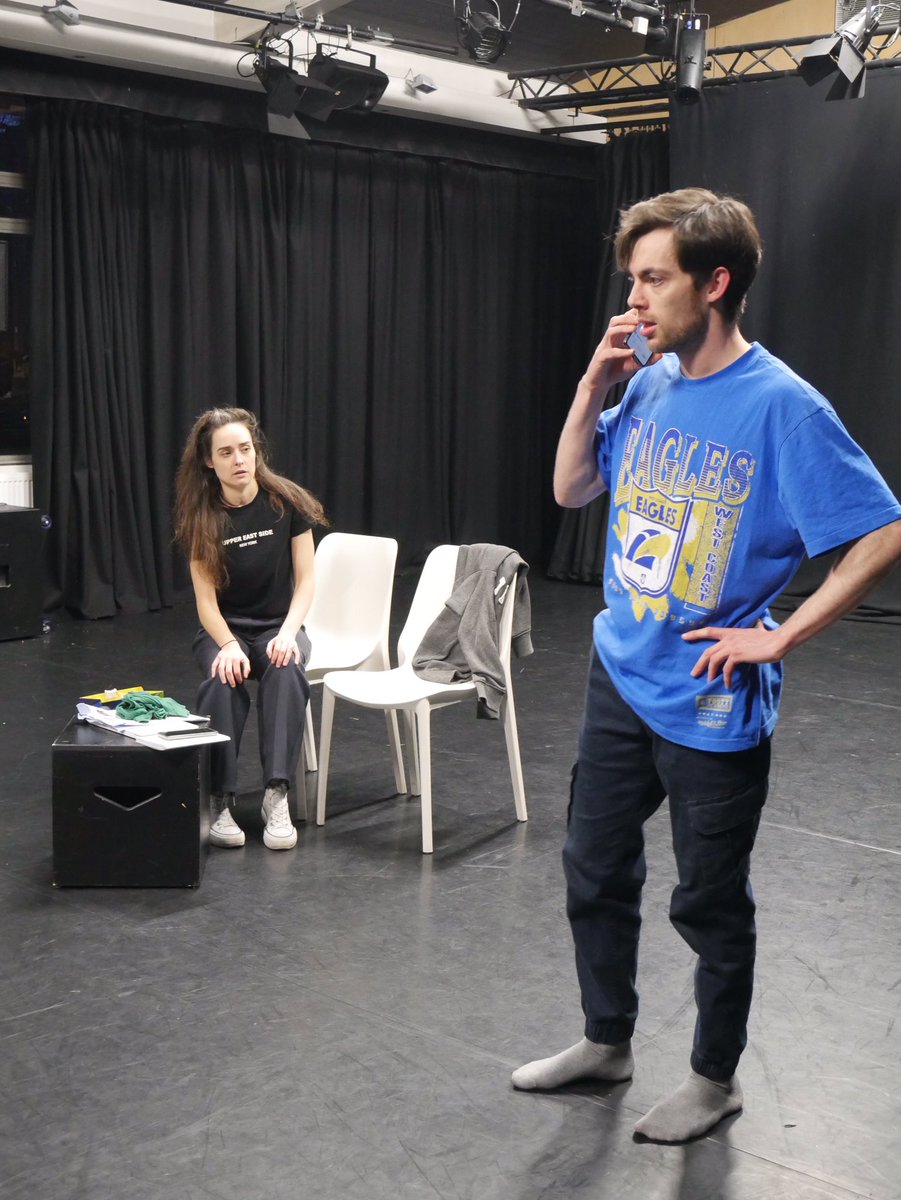 CITheatre's tweet photo. Rehearsal shots for Matryoshka 🪆🧪🍼

A privilege to be working with @JoeMattyActor and Laura Turner on this show about getting everything you ever wanted, even if society isn’t ready for it!

Thursday, February 22nd
19:30
@theatre503 

https://t.co/eStgDfxcrP https://t.co/FPFt36PLX8