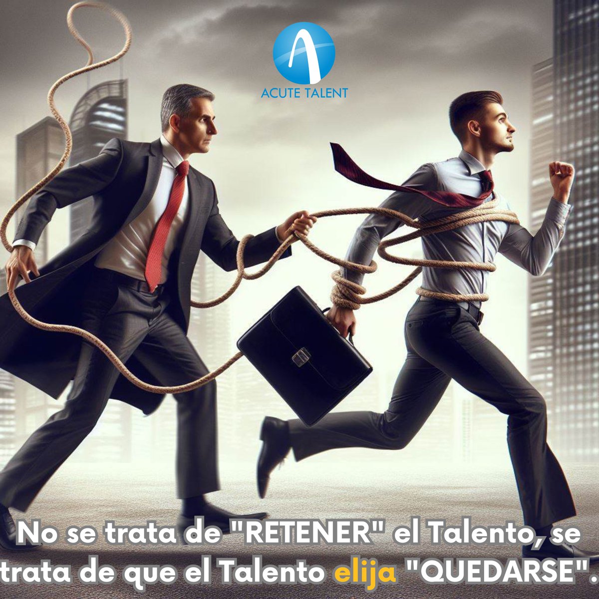 Acute_Talent's tweet photo. ¿Cómo gestionas el talento en tu empresa? ¿Solo lo intentas retener o lo invitas a quedarse? En @Acute_Talent transformamos tu enfoque hacia el talento, creando una cultura familiar, impulsando crecimiento y felicidad. Mejora resultados, reputación e impacto. #Talento #Quedarse https://t.co/fSvI2S4XBf
