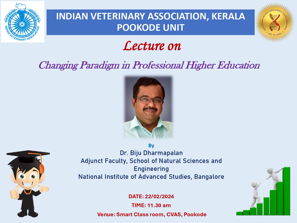 I shall be delivering a lecture at College of Veterinary & Animal Sciences,Pookode on 22nd February