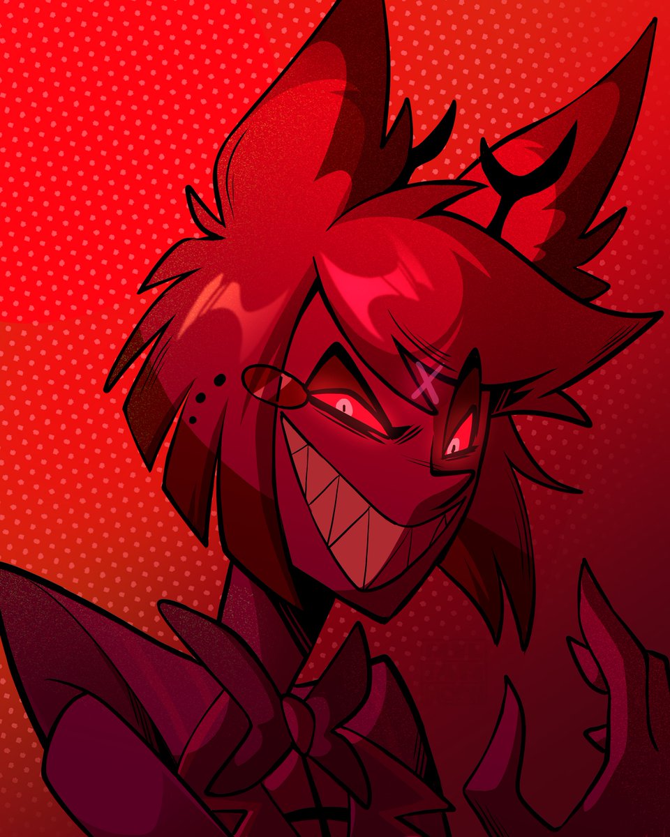 "it's time to remind everyone why I'm here..."

I experimented a little and tried a different way to color this one

#HazbinHotelAlastor #Alastor #HazbinHotelFanart #HazbinHotel