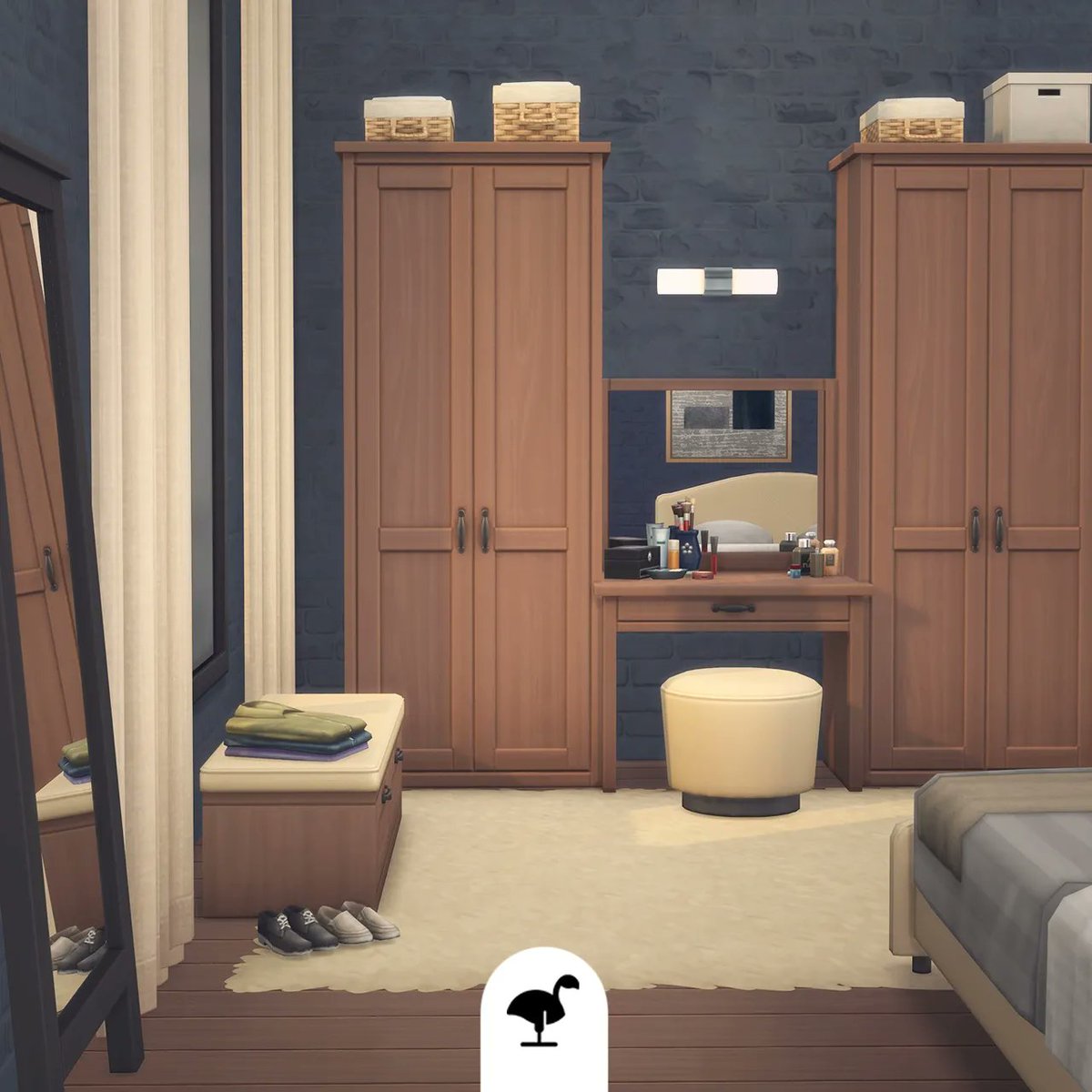 I'm completely in love by dark colors in bedroons!
#thesims4 #thesims4cc