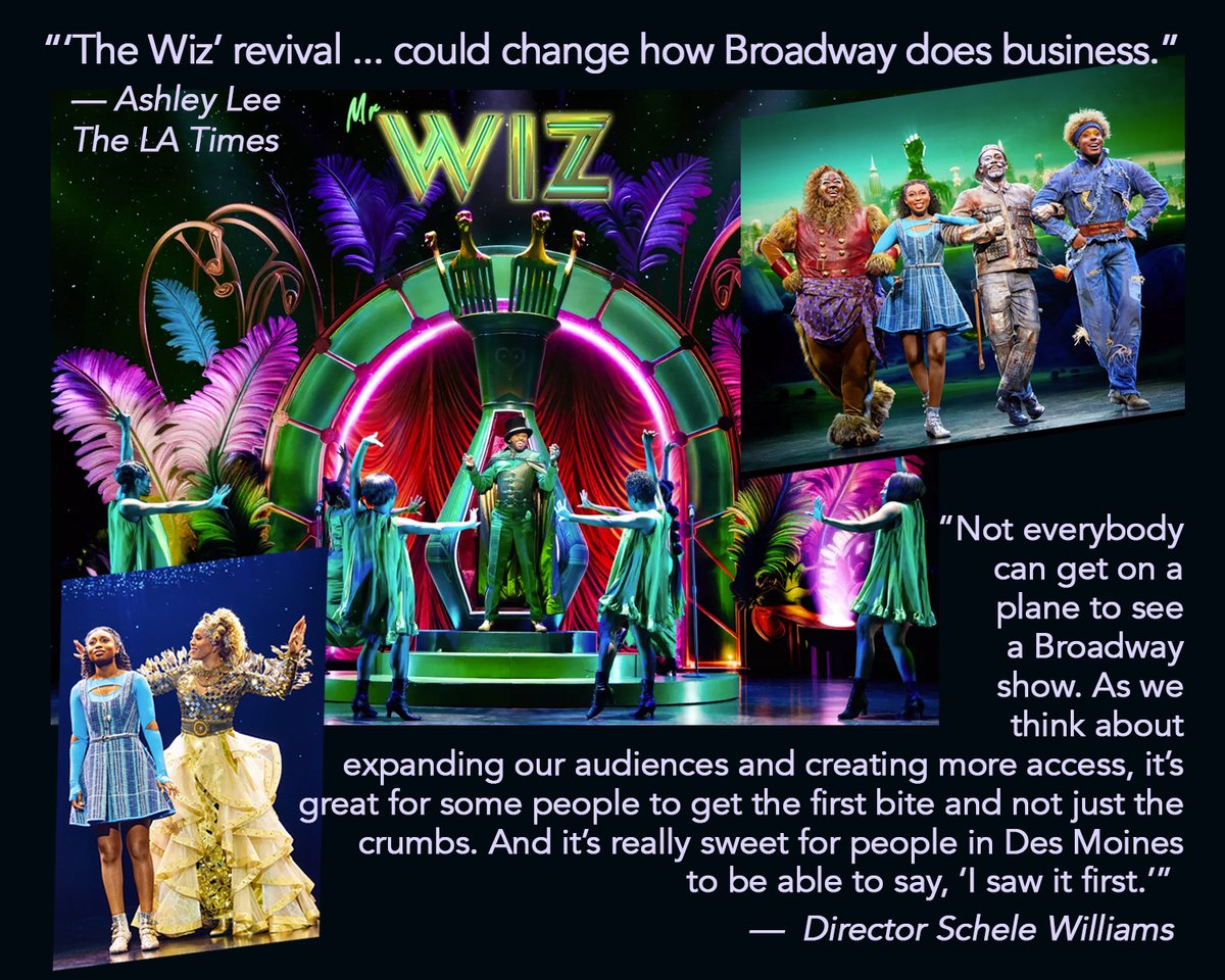 #TheWizRevival breaks the Broadway mold by touring FIRST. Opens tomorrow! Feb 20th at the #Pantages Reviews? 'Pure jubilance.' — Broadway World 'Eye-popping.' — Chicago Sun-Times 'Stunning' — Cleveland.com loom.ly/ALmnUDo