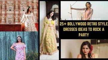 "Step back in time with these 25 Bollywood retro look dress ideas guaranteed to make you the star of any party! 💃✨ #Bollywood #RetroFashion #PartyLooks"