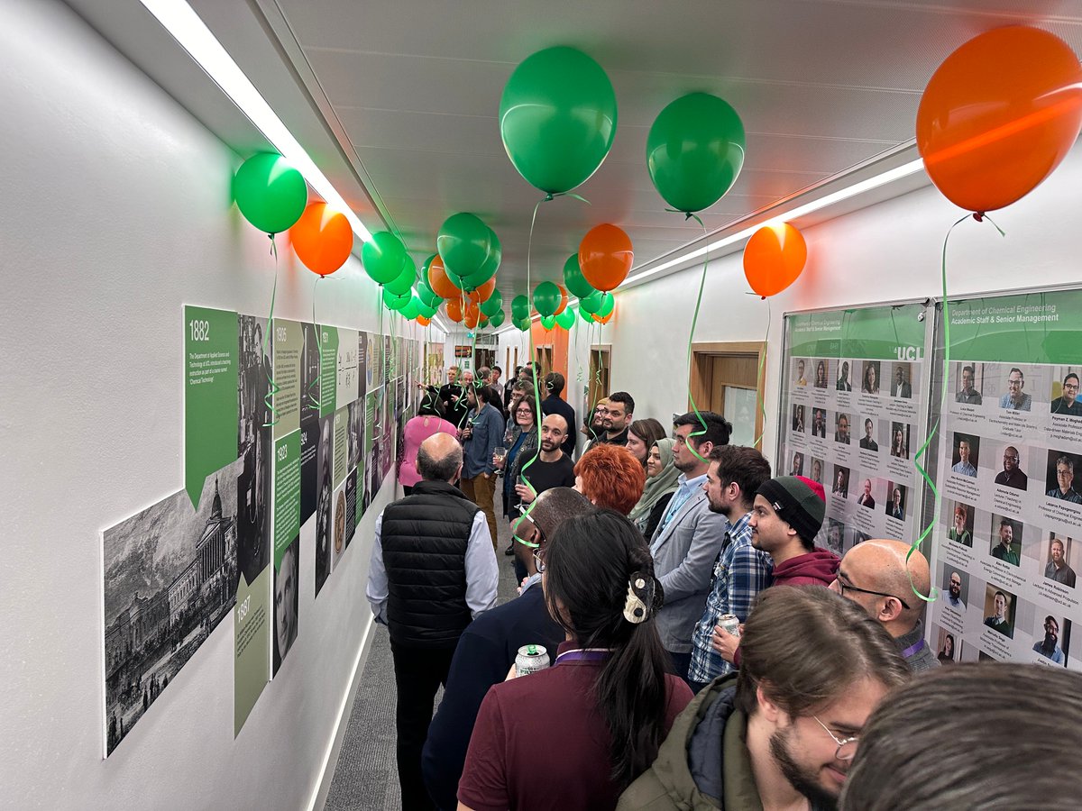 uclchemeng's tweet photo. Fantastic attendance at the unveiling of our timeline memorial at @uclchemeng! 🎉 Check out the snapshots from the event! 📷 #UCLChemEngineeringSince1923 #TimelineMemorial #UnveilingParty https://t.co/UKmoHjU0VG