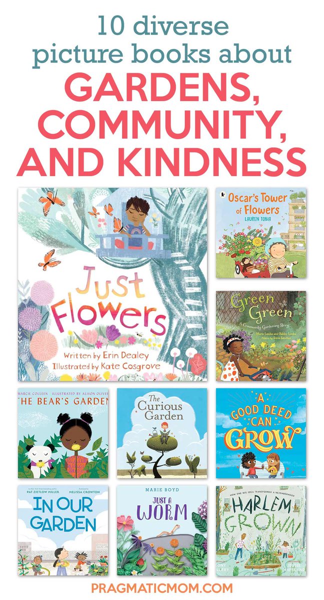 10 Diverse Picture Books about Gardens, Community, and Kindness bit.ly/49lShnh via @pragmaticmom @erindealey #ReadYourWorld #picturebooks #gardens #community #kindness #giveaway