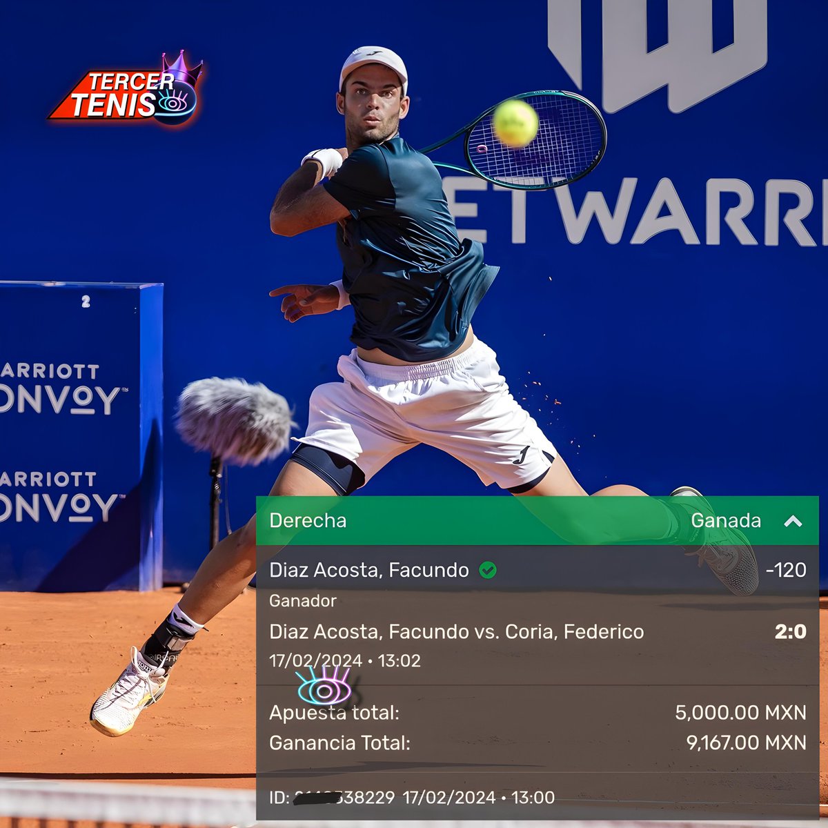TercerOjoPicks's tweet photo. Pick 42โ
14๐ป
Todo GRATIS x Telegram ๐พโค๏ธ
https://t.co/w2nnjLGwyM
@Facudiazacosta @atptour
#PicksTenis #TercerOjoTenis
#ApuestasTelegram https://t.co/uoInwIOb2z