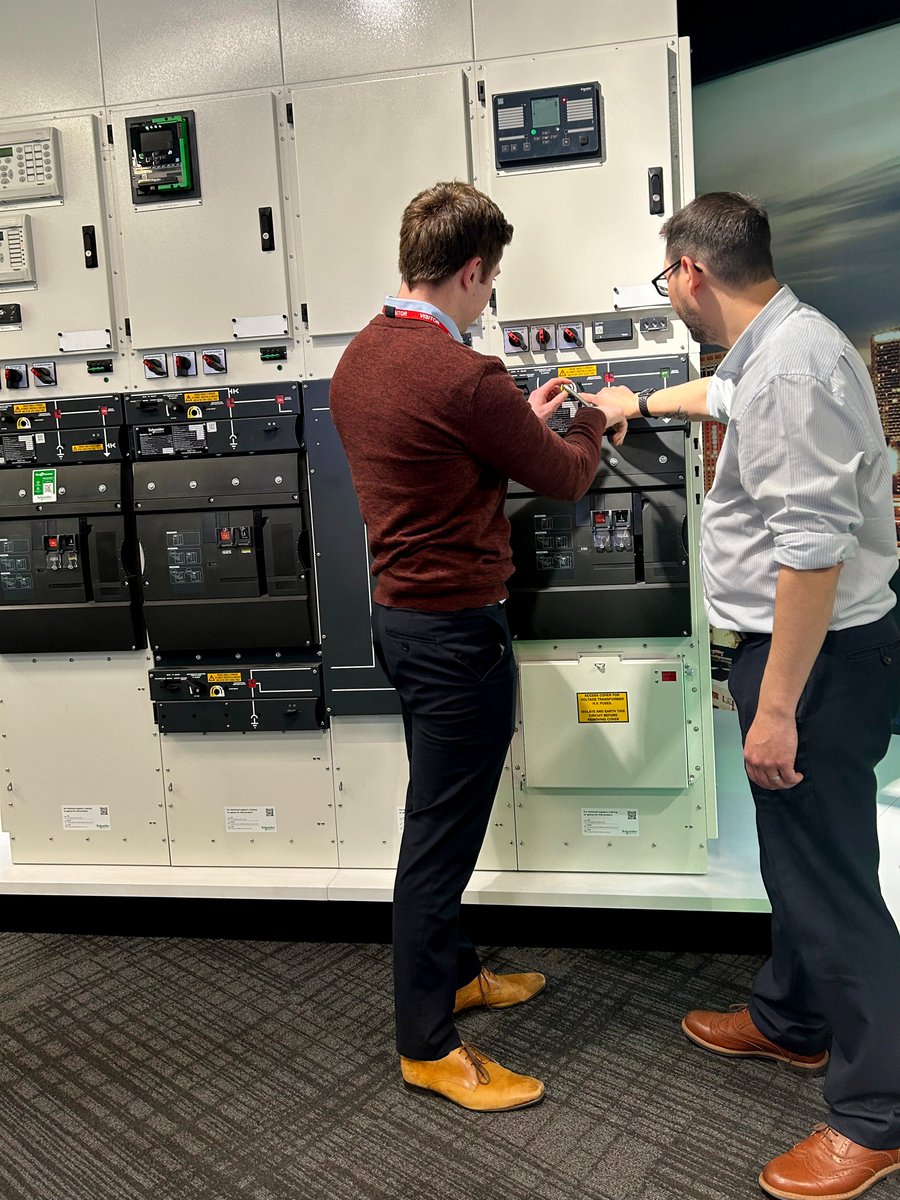 Last week some of our HV Graduates had the opportunity to visit the @SchneiderElec factory. They got to see the HV switchgear manufactured there up close, as well as getting an insight into some of the manufacturing processes on the factory floor. A very educational day!
