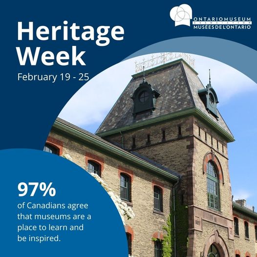 Join us in celebrating #ONHeritageWeek and tell us why museums matter to you! Museums are educational facilities; they promote lifelong learning & support future generations. 97% of Canadians agree that museums are a place to learn and be inspired. #MUSEUMSONCONNECT