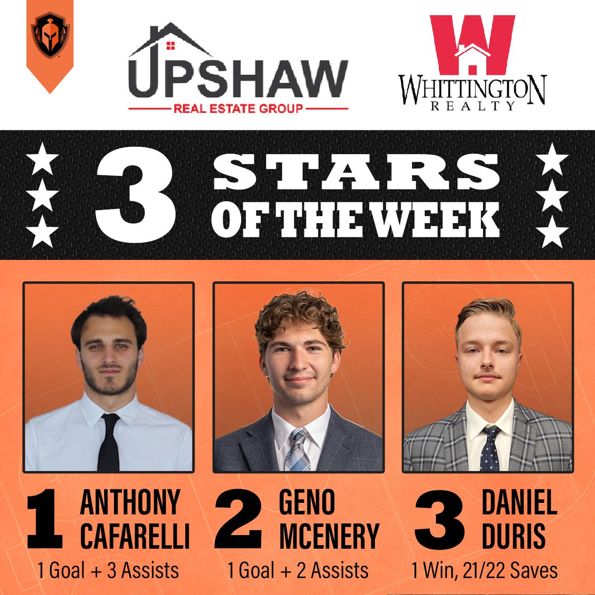 OKWarriors_NAHL's tweet image. Our three stars of the week from the series in Colorado!

⭐️ Anthony Cafarelli
⭐️⭐️ Geno McEnery
⭐️⭐️⭐️ Daniel Duris

#FightLikeWarriors ⚔️ #OklahomaHockey