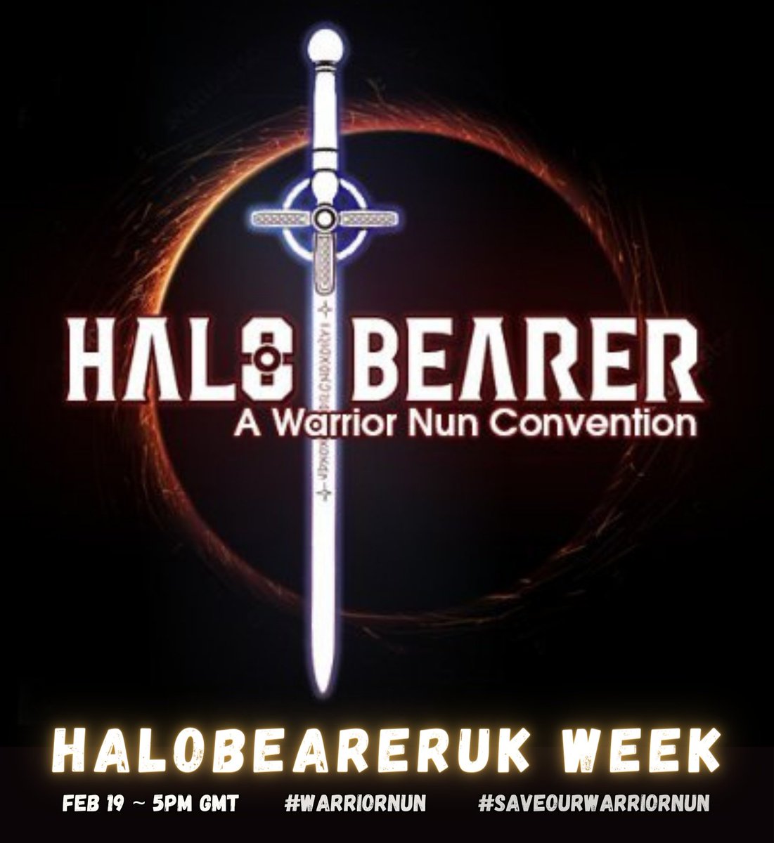 💥 Our phrase HALOBEARERUK WEEK starts now!!

All ready to have the tl full of fresh content let's goooo 🥳

#WarriorNun #SaveOURWarriorNun