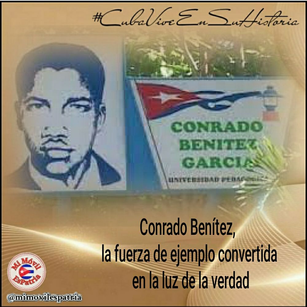 Hoy recordamos a Conrado Benítez primer mártir de la campaña de alfabetización en el 82 aniversario de su natalicio. #TenemosMemoria