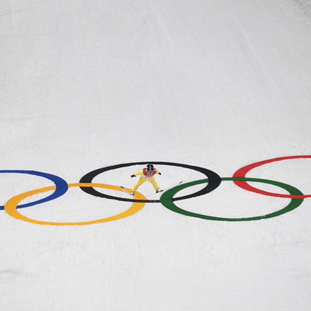 SOUTH KOREA - FEBRUARY 19: The Ski Jumping - Men's Team large hill on day 10 of the 2018 Winter Olympic Games at Alpensia Ski Jumping Center

#PyeongChang2018 #OlympicGames#SkiJumping #TeamEvent#LargeHill #WinterOlympics #AlpensiaSkiJumping #Day10Olympics #OlympicSpirit#GoForGold