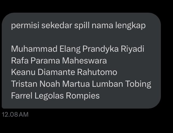 sukasnickers's tweet image. INFO TAMABAHAN LAGI GUYS MERAPAT‼️
Berikut ini nama-nama pelaku bullying di Binus School