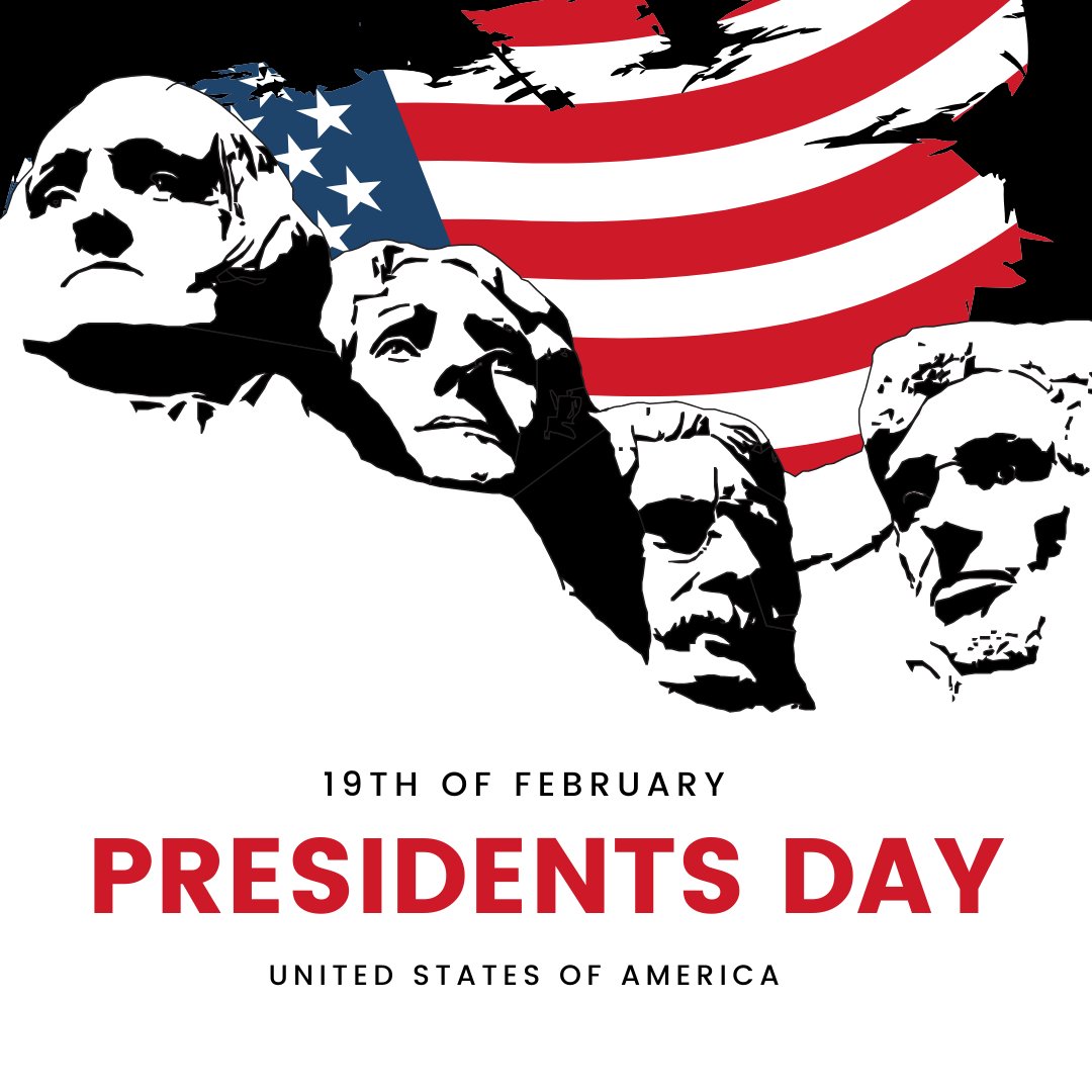 Happy #PresidentsDay! Today, we honor the leaders who've shaped our nation. Their vision and dedication have paved the way for progress and unity. Let's celebrate the ideals that bind us together as we reflect on the past and look toward a future of shared prosperity.