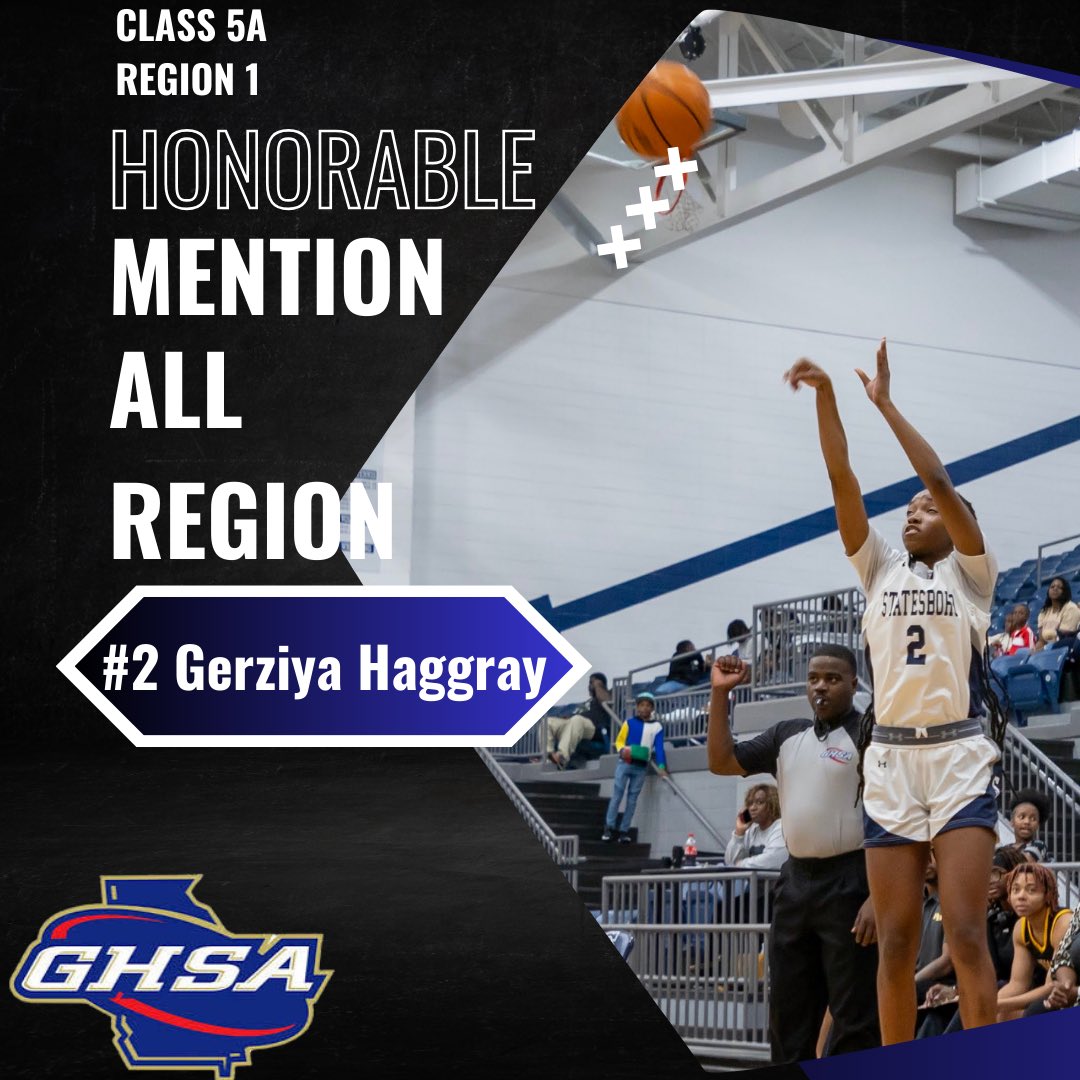 Statesboro Women’s Basketball (@statesboro_wbb) on Twitter photo CONGRATULATIONS!!
JR. GERZIYA HAGGRAY
REGION 1-5A
ALL-REGION- HONORABLE MENTION
<a href="/GerziyaHaggray/">Gerziya Haggray</a> CONGRATULATIONS!!
JR. GERZIYA HAGGRAY
REGION 1-5A
ALL-REGION- HONORABLE MENTION
<a href="/GerziyaHaggray/">Gerziya Haggray</a>