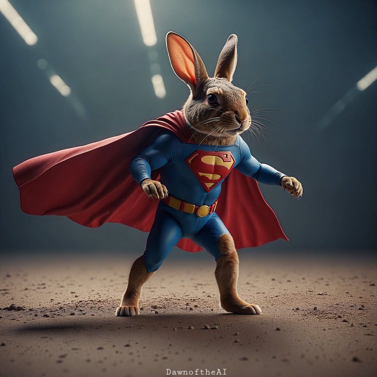 Super rabbit 🐇

#rabbitlovers #rabbitman #rabbits 
#aiworld #aiillustration #aiartist