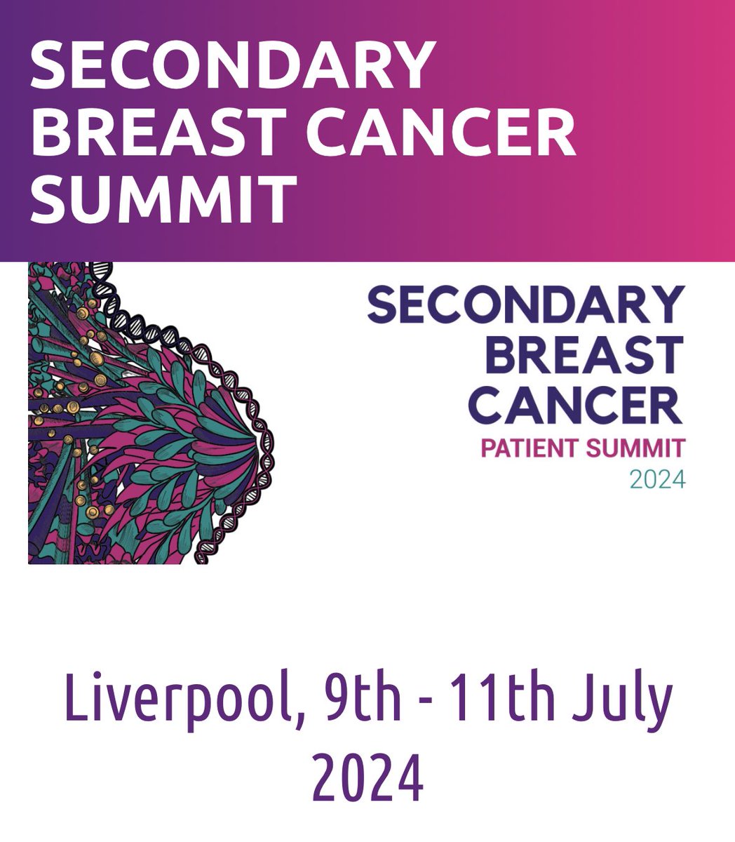 All places funded for women & men living with secondary breast cancer to attend this first of a kind event, & availability to watch online. Grateful to @LesleycStephen @Make2ndsCount real team effort to make this happen. Very grateful to our funders for their support.