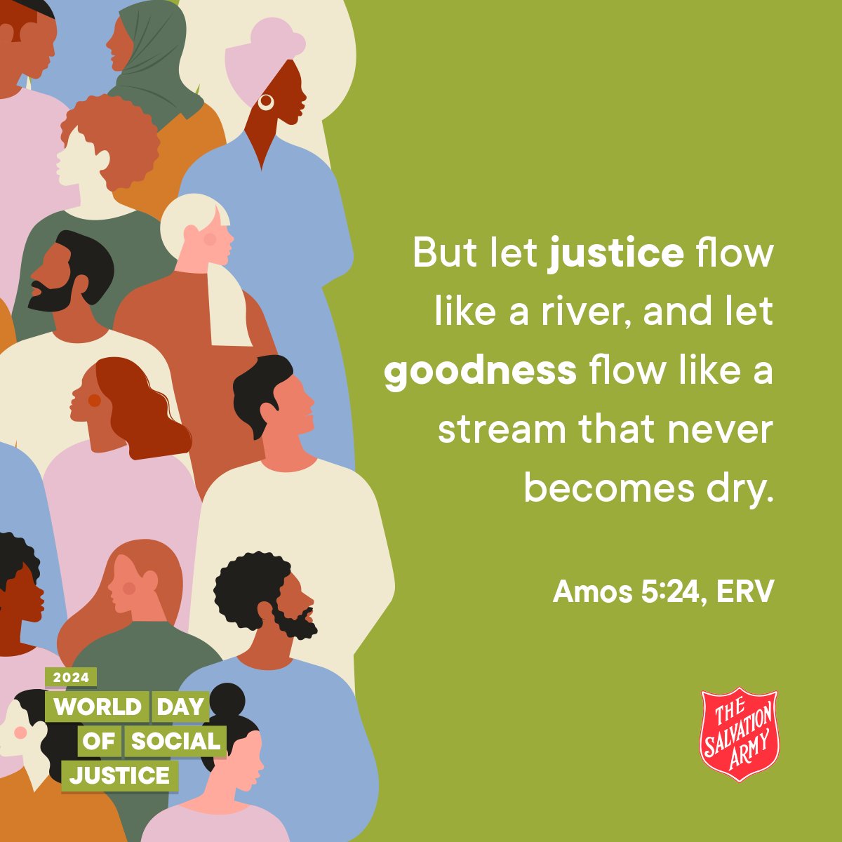 Working for #justice is at the heart of what The Salvation Army does in Australia. It is integral to our ethos, our mission and our vision #WorldDayOfSocialJustice #BelievInGood