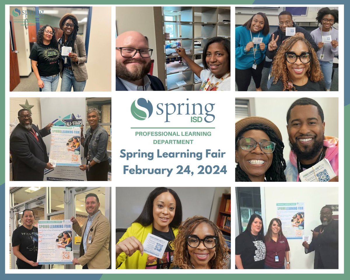 We are gaining momentum @SpringISD! More schools are jumping at the chance to sign up for the Spring Learning Fair. Shout-Out to all the schools helping our Professional Learning Team to spread the message with five days left! Register at bit.ly/SISD24SLF