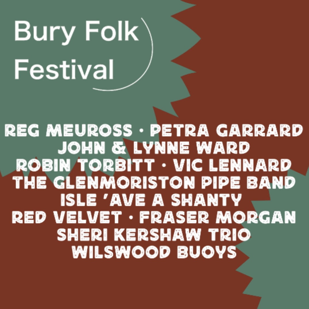 We're so excited to announce our artists for #buryfolkfest24. Buy your tickets on our website now to join us on Saturday 29th June, so some great #folkmusic and some #festivalfun