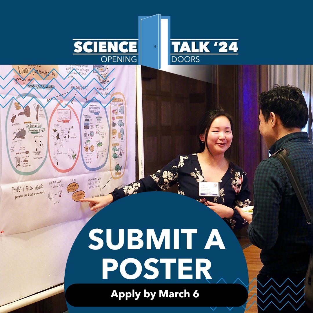 🌟✨ Exciting opportunity at #ScienceTalk24! 🌐 Share your #SciComm projects, research, or art globally. Theme: "Opening Doors." 🚪 Submit by March 6, 2024. In-person or virtual! Details 👉 loom.ly/VsDPW9s #CallForSubmissions